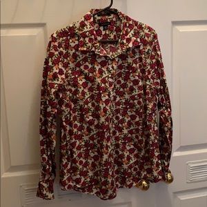 Beautiful roses button down
